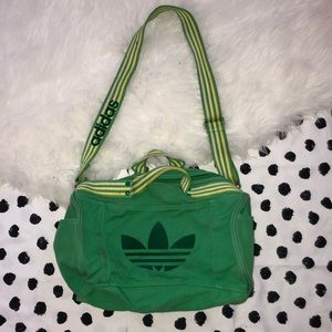 Adidas Green Duffle/Gym Bag